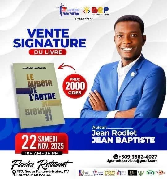 Mr Jean Baptiste en signature!  Bravo à toi .