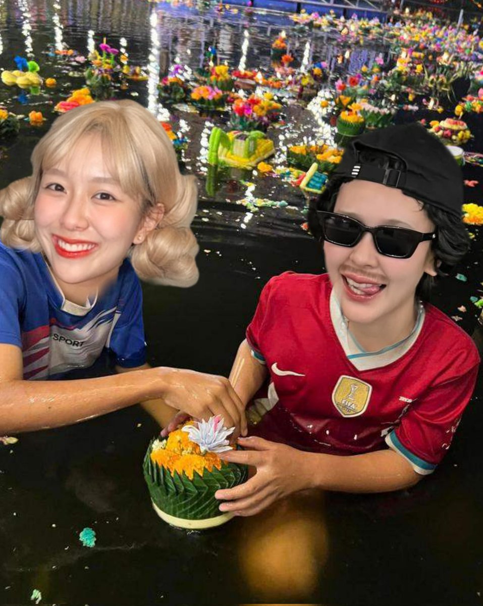 Aliz24u's tweet photo. สุขสันต์วันลอยกระทงนะเด็กเร้กของแม่ ไปเก็บเหรียญมาเลี้ยงแม่ๆด้วย 🤣🤣🤣🩷💜

#จูนมิวนิค #JuneMewnich 
#Junewanwimol #Mewnich https://t.co/qFpl3w2pBr