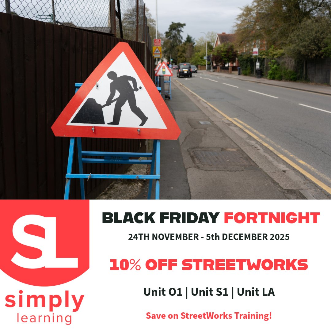 _SimplyLearning's tweet image. 🚧 Book your #NRSWA training this #BlackFriday &amp;amp; claim your free online course bundle 

simply-learning.co.uk/black-friday-f… | ☎️ 0330 0948 424