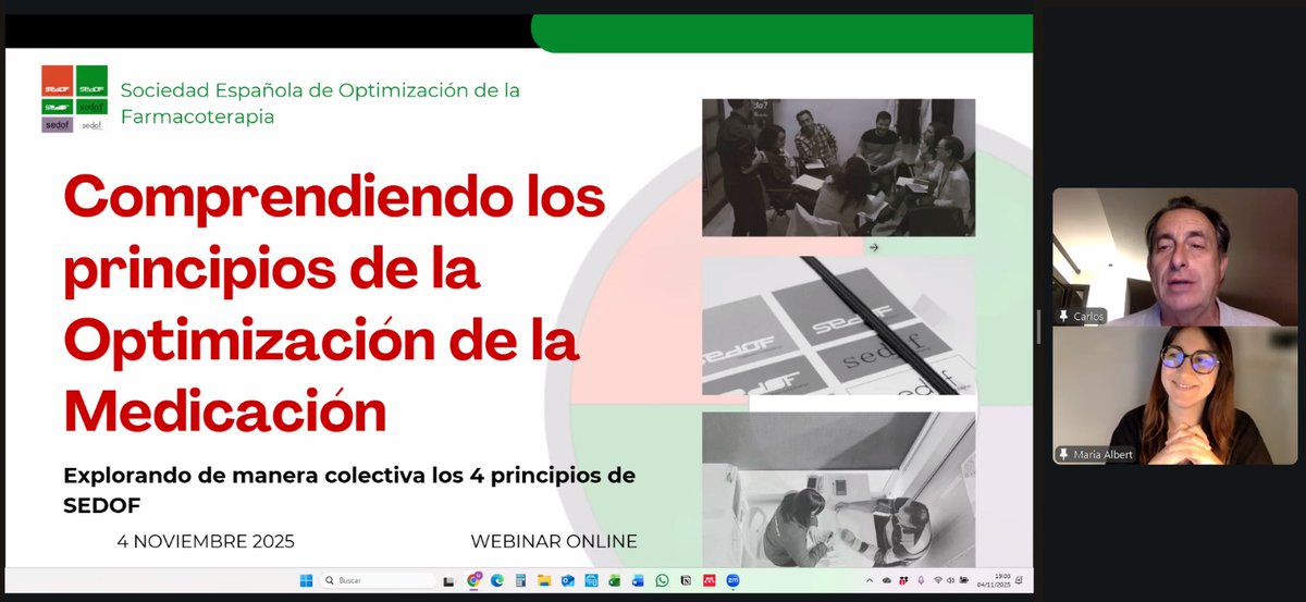 💊En el 4º webinar del ciclo “Comprendiendo los principios de la Optimización de la Medicación”, <a href="/MariaAlbert24/">Maria Albert</a> compartió la experiencia de la Unidad de Optimización de la Farmacoterapia (UOF) impulsada por <a href="/marigvaldivieso/">𝐌𝐚𝐫𝐢𝐚 𝐆. 𝐕𝐚𝐥𝐝𝐢𝐯𝐢𝐞𝐬𝐨</a> en el ámbito de la Farmacia Comunitaria: <a href="/UOFBarbera/">UOF Barbera</a>