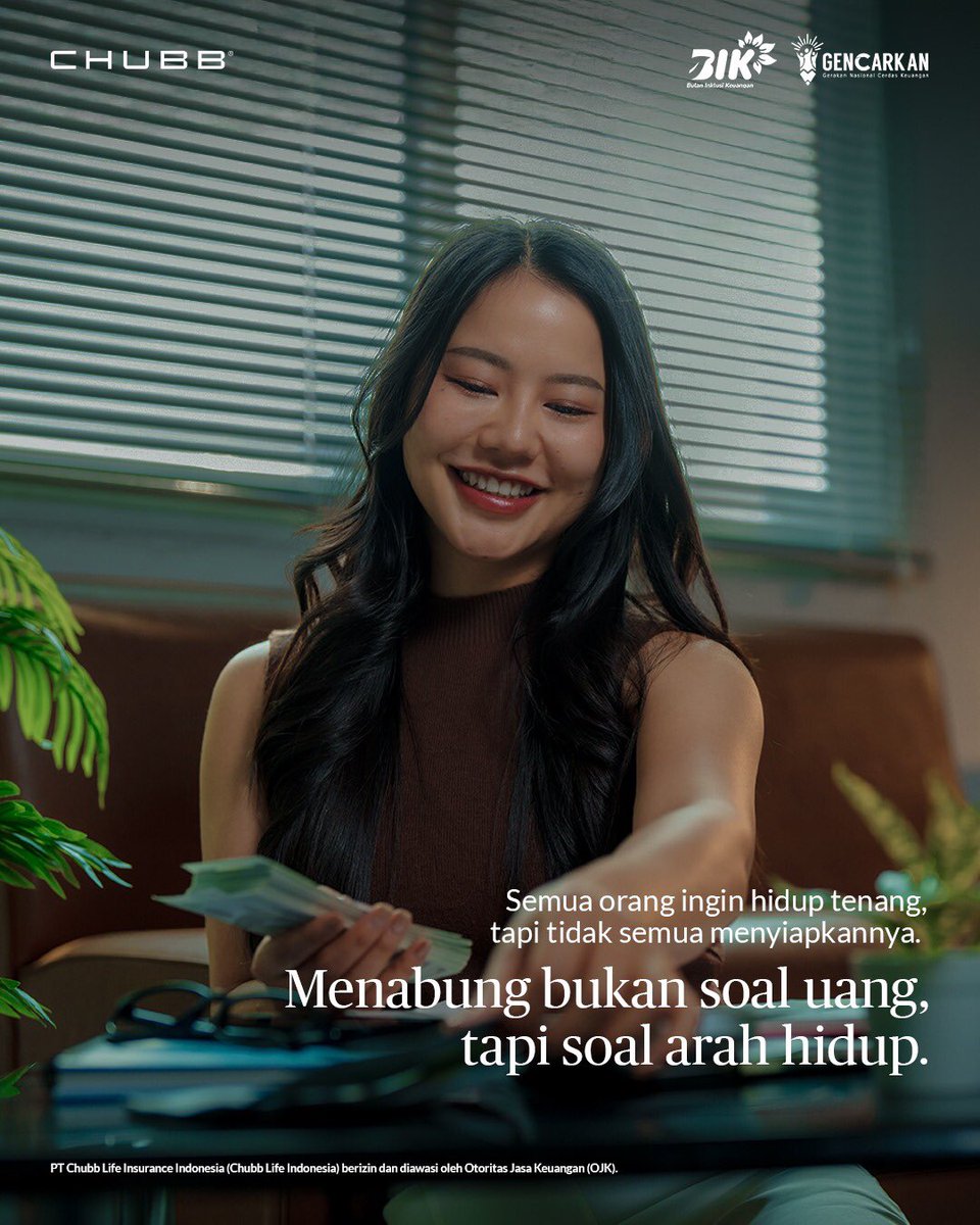 Chubb_ID's tweet image. Nabung itu bukan soal sisa, tapi langkah awal buat wujudkan mimpi 
Pilih tabungan sesuai tujuan, konsisten dengan jalani langkah simpel, dan jangan lupa tambahin proteksi biar makin tenang.

#TogetherWithYou