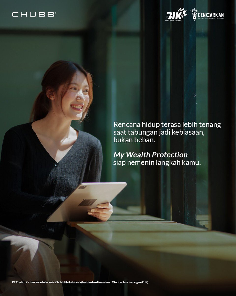 Chubb_ID's tweet image. Nabung itu bukan soal sisa, tapi langkah awal buat wujudkan mimpi 
Pilih tabungan sesuai tujuan, konsisten dengan jalani langkah simpel, dan jangan lupa tambahin proteksi biar makin tenang.

#TogetherWithYou