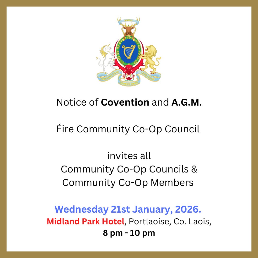 The_IRB_PRO's tweet photo. Public notice on behalf of the Éire Community Co-Op. https://t.co/Ed3jPmT1sX