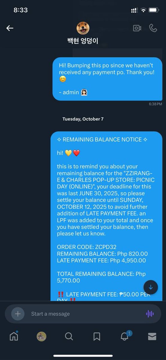 cb614shop's tweet photo. 💛 @eriatheart ❤️

✧ Reason: 
- claimed a baby zzirang-e plush but did not pay DP
- sent a reminder regarding their payment before sending a rembal notice with LPF
- did not reply to any message after claiming even though they were active on X and we kept tagging them 🤧 https://t.co/Ya6kh07lQk