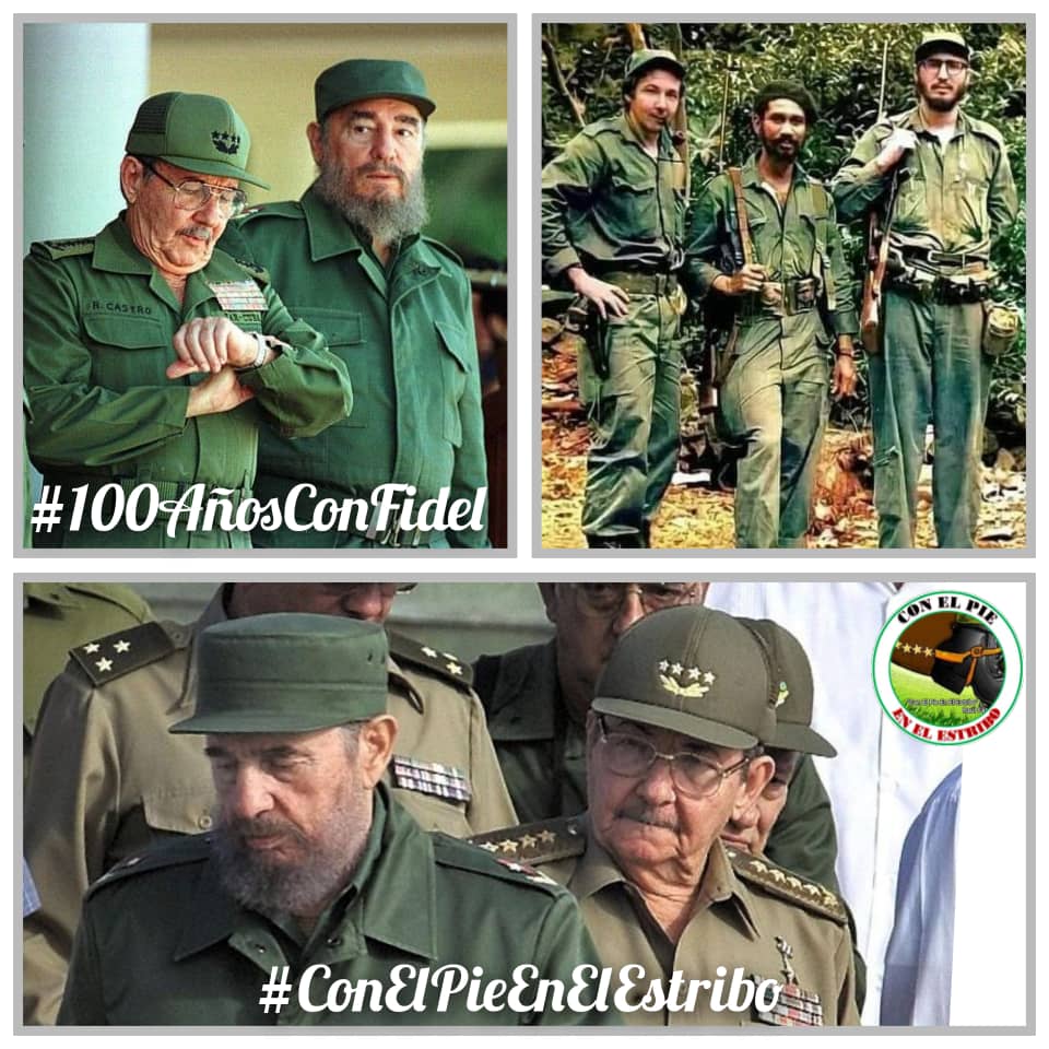 #FidelPorSiempre , elogiaba a Raúl como un compañero y colaborador fundamental, destacando su valor, disciplina y lealtad al proyecto revolucionario.
#100AñosConFidel 
#ConElPieEnElEstribo