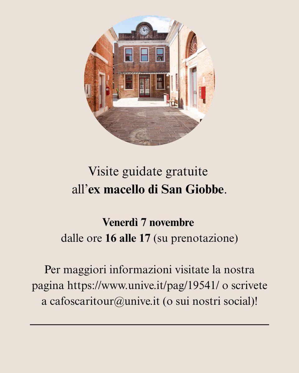 Ca' Foscari Tour tweet media