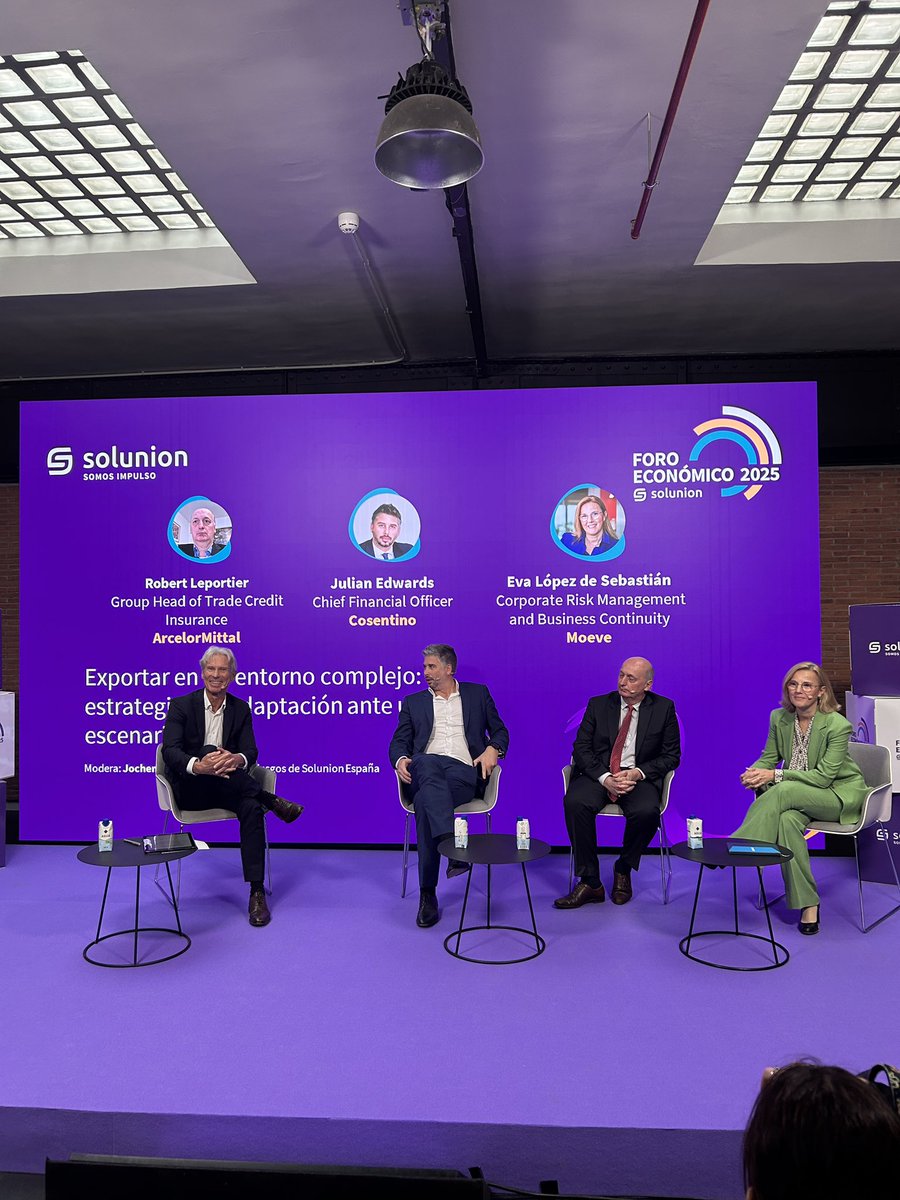 Comienza nuestra segunda mesa con <a href="/GrupoCosentino/">Cosentino</a> <a href="/ArcelorMittal/">ArcelorMittal</a> y <a href="/MoeveGlobal/">Moeve</a> para hablar sobre estrategias de exportación para adaptarse ante un nuevo escenario. 
#ForoSolunion25