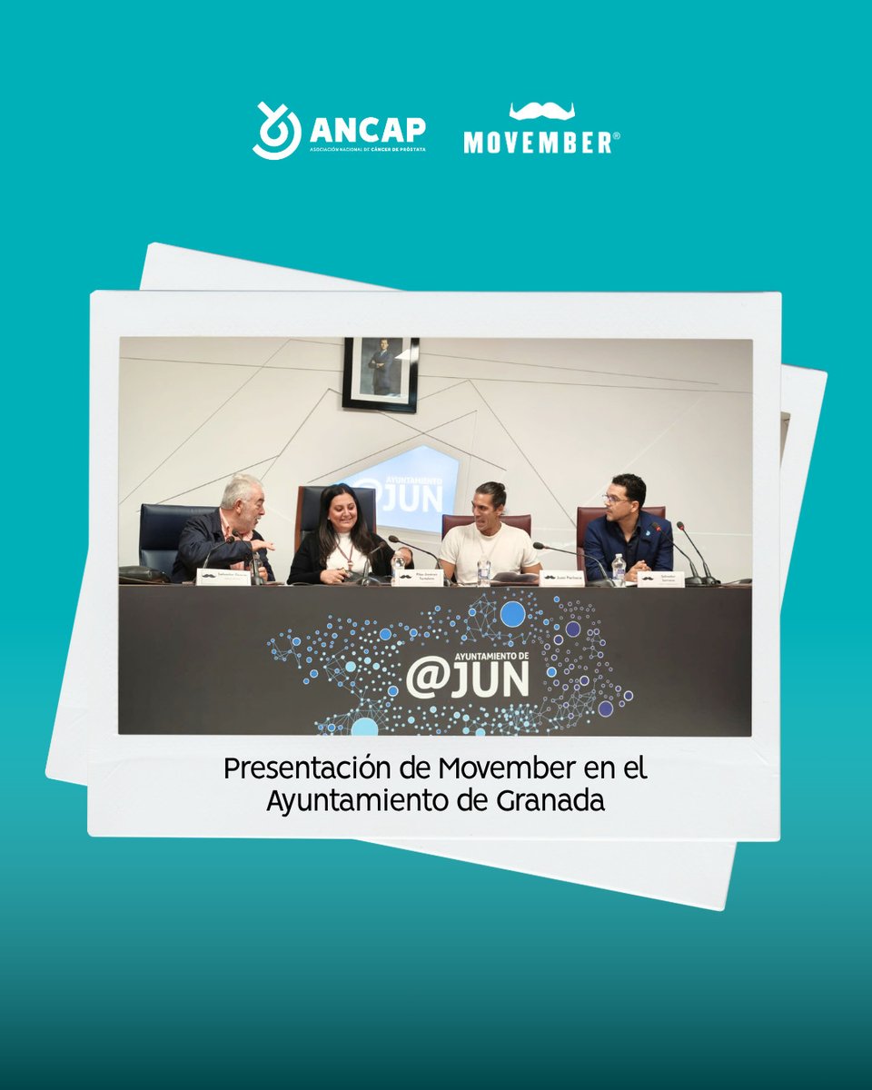 ancap_es's tweet image. 💙 La semana pasada estuvimos en el 🏛️ @aytogr presentando nuestra campaña con motivo de Movember.

🎙️ Además, en el programa La Placeta de TG7, nuestro vocal, Salvador Osorio, habló sobre el #CáncerDePróstata y #Movember.

📺 Entrevista completa 👉 acortar.link/i9oHkJ