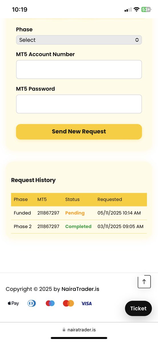 🦖🦖🦖
Bright D Dino🚀

I just passed <a href="/naira_trader/">NairaTrader</a> phase 1 account and also placed a request for funded account, after hitting my target this morning! 

One prop that’s completely trader friendly is <a href="/naira_trader/">NairaTrader</a> …

Hoping to get my first payout soon…