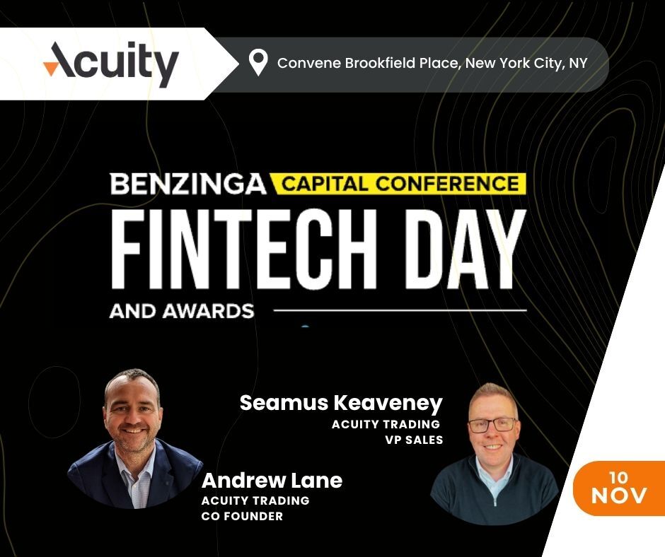 acuitytrading's tweet image. See you at the @Benzinga Fintech Awards — Nov 10, NYC

Acuity Trading will be in New York on Monday. If you’re exploring how AI-powered market intelligence can boost trader engagement and platform differentiation, let’s talk.
📩 DM us to book time.
#Fintech #TradingTechnology