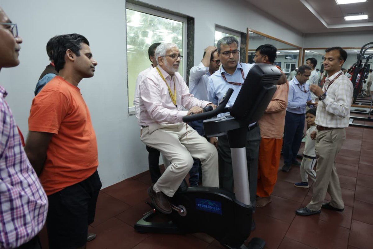 aiims_jodhpur's tweet photo. AIIMS Jodhpur inaugurated a state-of-the-art gym within the campus to promote fitness and well-being among its healthcare professionals.

This initiative reflects the institute’s commitment to caring for those who care for others.

#AIIMSJodhpur #HealthForHealers #Wellness #Fitness

@JPNadda @mpprataprao @AnupriyaSPatel @MoHFW_INDIA