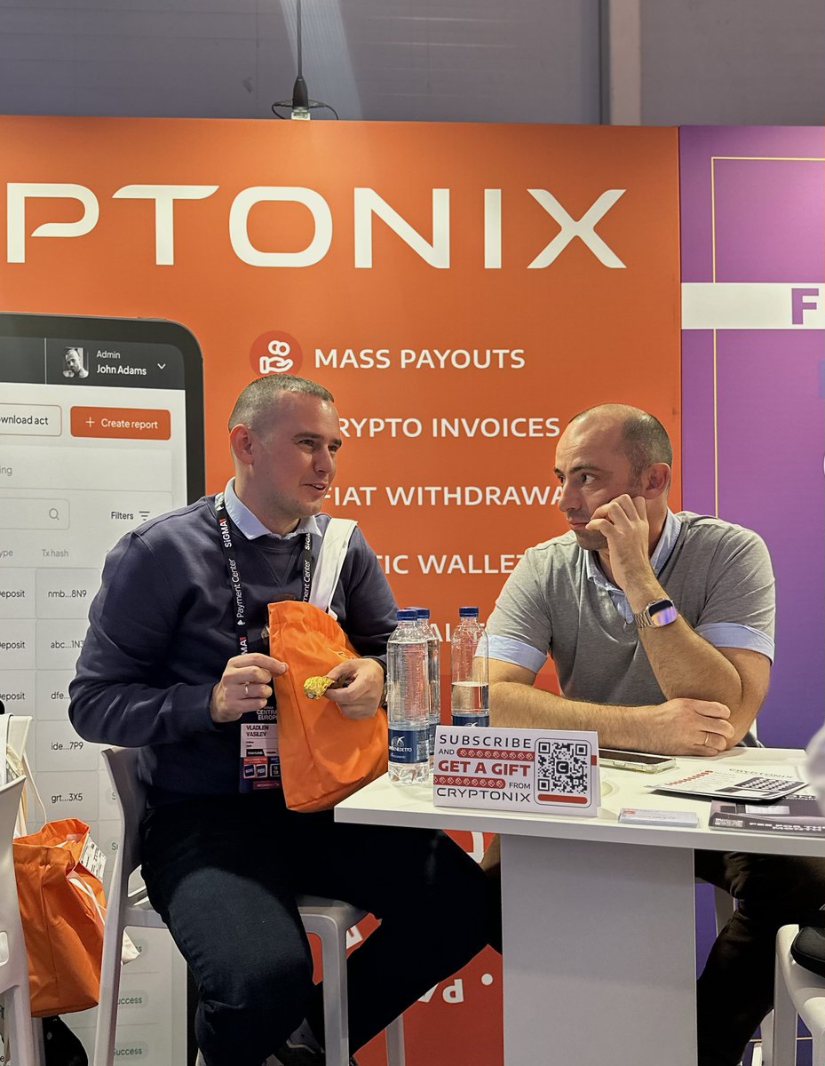 Cryptonix_pay's tweet image. Day 1 wrapped. Real conversations. Real innovation.
See you on Day 2 — we’re just getting started. ⚡️

#SiGMA2025 #SiGMACentralEurope #cryptopayments #cryptosolutions #paymentgateway #fintech #bitcoin #cryptotofiat #crypto @SiGMAworld_