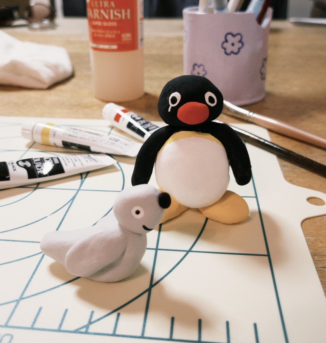めそめそピングーが可愛くて作ってみた
ロビも一緒に🫶