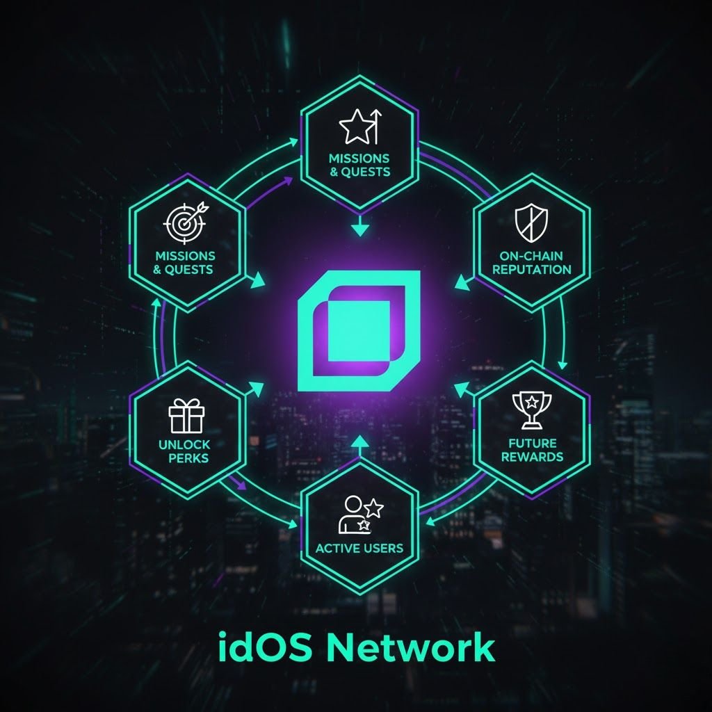 YapperWeb3's tweet image. 🎯 idOS Quest &amp;amp; Reward System Live! $IDOS 🚀

@idOS_network  lets you complete missions, earn points, and grow your on-chain reputation.
The more active you are, the higher your chance to unlock early rewards, perks, and exclusive recognition 🌐✨

#idOS #Web3