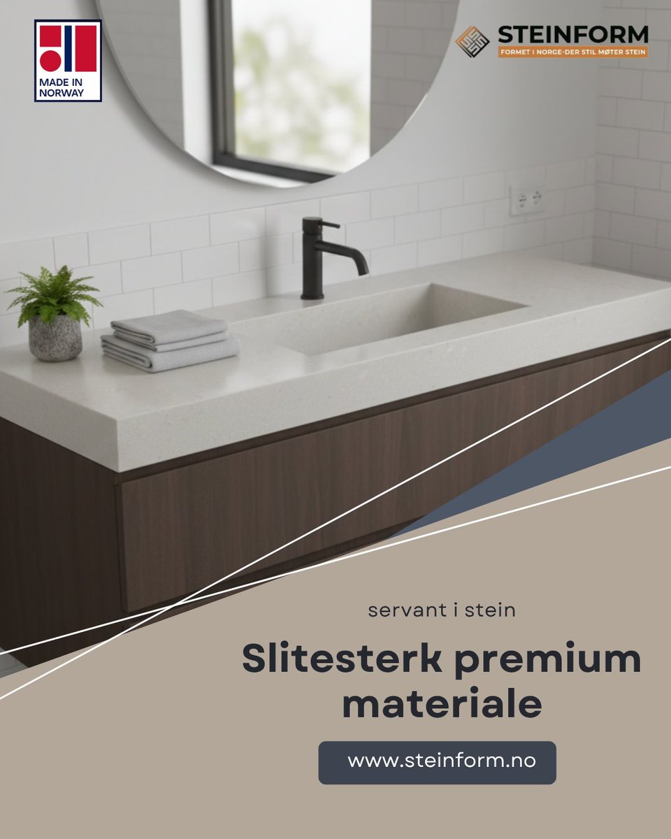 Steinformnorway's tweet image. Konstruert av slitesterke, førsteklasses steinmaterialer kombinerer våre servanter skandinavisk design med hverdagsstyrke – laget for å tåle tidens prøve.

besøk: steinform.no

#Steinform #Sinks #WashBasins #vaskeservant #servant #BathRoomDesign #Baderomsinspirasjon