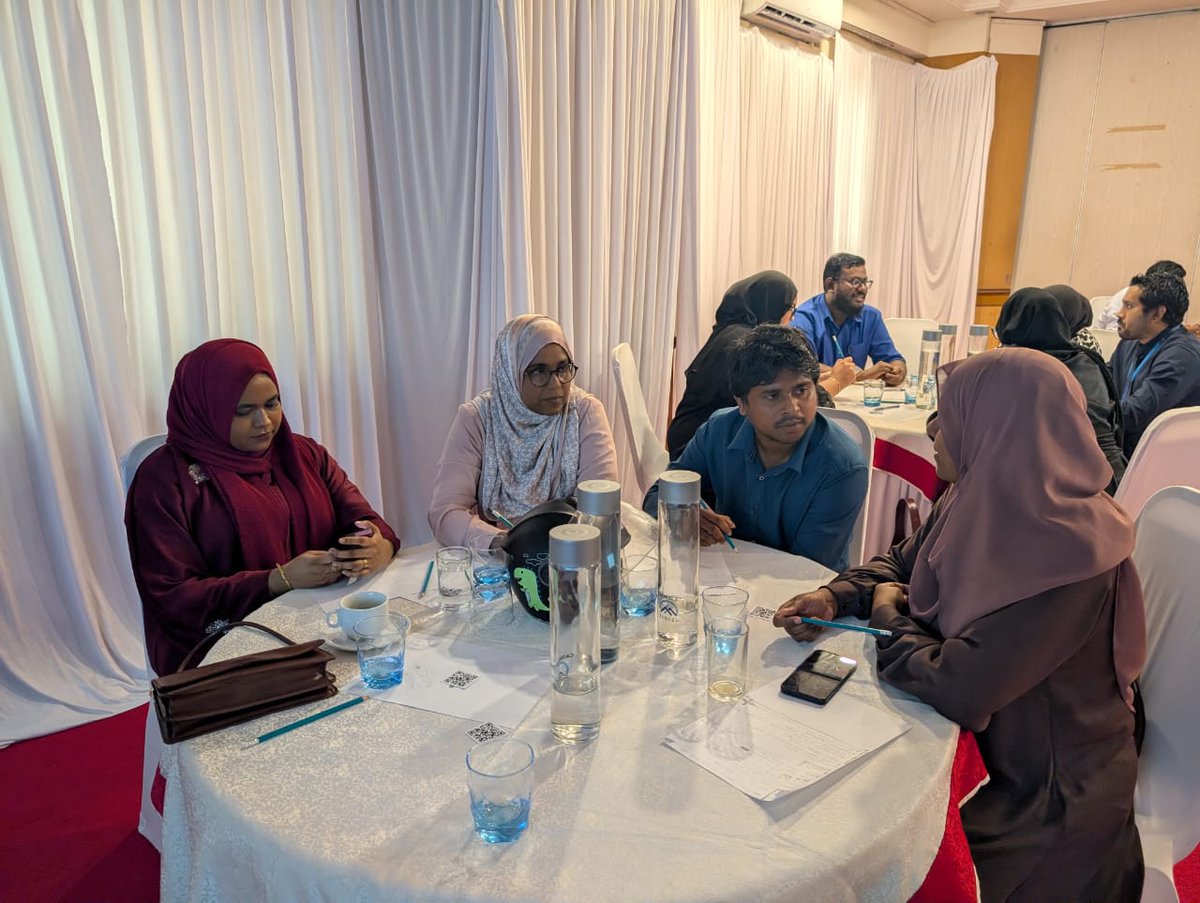 MaldivesHPU's tweet photo. Maldives Health Professionals Union (MHPU), in collaboration with @AnroevNetwork and OSHE International, held a stakeholder consultation on 29th October 2025 aimed at fostering tripartite dialogue and generating practical policy recommendations to address workplace heat stress in various workplace settings.

Acknowledging the climate-induced temperature changes that are exposing workers across multiple sectors — such as fisheries, tourism, aviation, and ports — to heat stress, we must act immediately to prevent adverse outcomes.

Representatives from @MoTmv , @MoHEmv , @HPA_MV , @Official_LRAmv , @mtucMV , @TEAMmaldives , @TAMaldives , Advocate for Workers Safety and Rights (AWSR Maldives) and @pilcmv participated in this session.

#heatstress #OSHE
@MoHmv @PSIasiapacific @SolidarityCentr @governmentmv