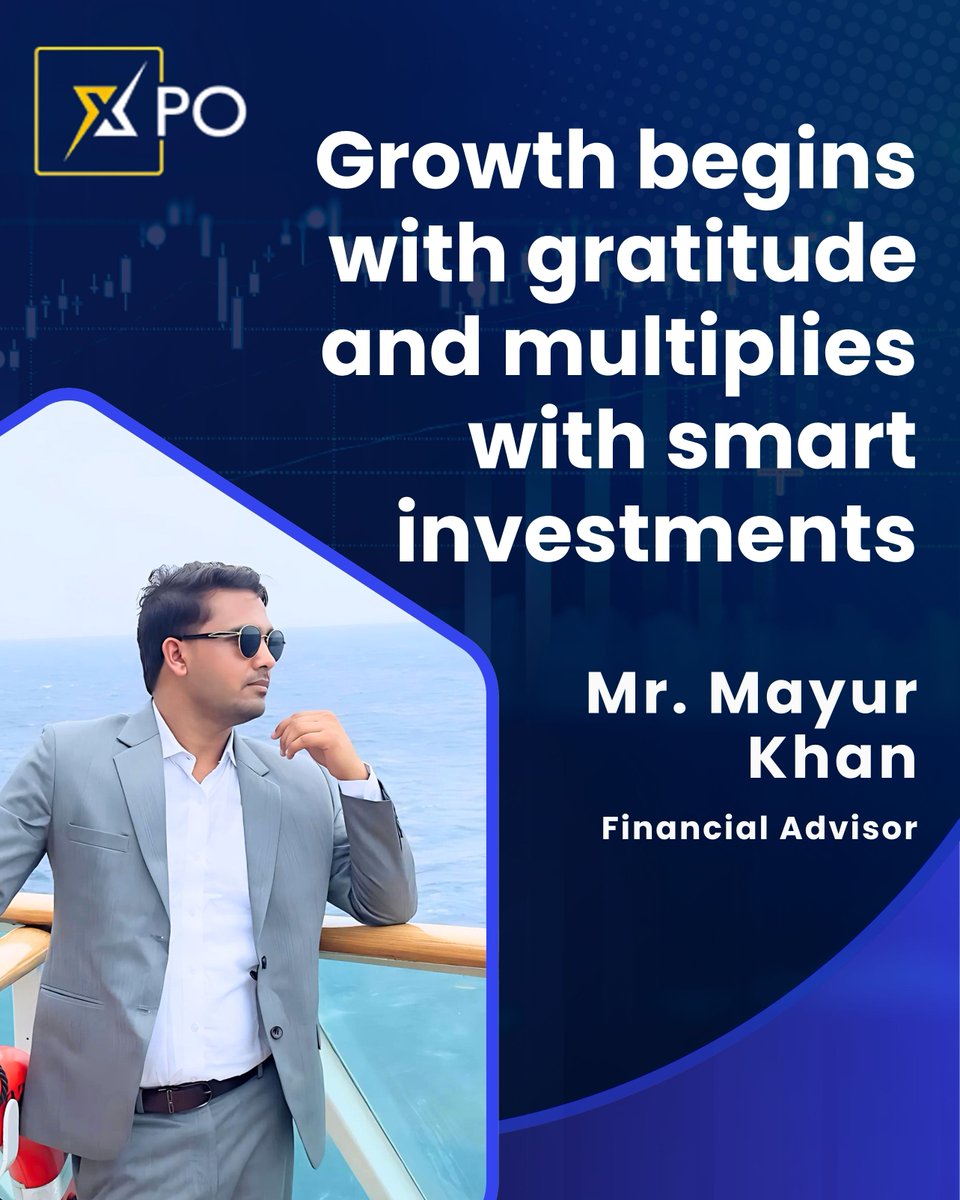 MayurKhan8600's tweet photo. Growth starts with mindset — money multiplies it.
Be grateful, invest smart, and let your wealth grow with time. 🚀💼
:
#gratitudecreatesgrowth #smartinvestingmindset #WealthWithWisdom
#FinancialDiscipline #InvestForTomorrow #mindsetbeforemoney #BuildYourFuture #ilovexpo https://t.co/7f3C0NE7KN