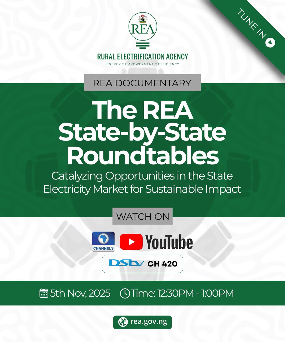 TheREANigeria's tweet photo. #REAViewingTimes - 12.30PM, 5th of Nov on @channelstv. https://t.co/6RWSPb4Jta