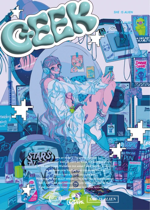 個展会場ではこんな感じのポスター作品の展示と販売をしてます!