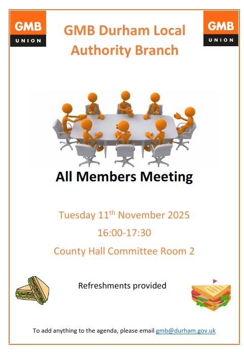 Our next branch meeting is being held on Tuesday 11th November 2025 at County Hall  All members are welcome to attend to find out the latest news from our branch. It is your opportunity to ask questions and speak to the branch officers and other members.