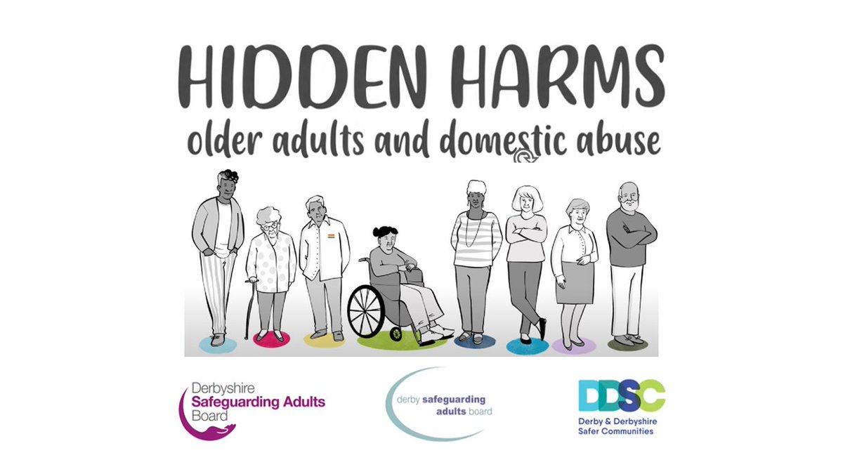 DerbyshireSAB's tweet image. Abuse can happen to anyone, at any age — but when it involves people over 65, it’s often not reported as much as it should be. Watch the Hidden Harms animation to find out more about older people and domestic abuse: youtube.com/watch?v=kTfoix…

#SAW25
#SafeguardingAdultsWeek