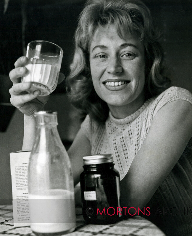 #ThrowbackThursday from our archive: "1962: Beryl Swain, shorthand typist, 26, of Leyton, London, is trying to put on weight so that she'll be heavy enough to qualify as an entrant for the Isle Of Man TT Motorcycle championships on June 8. The qualifying weight is 9st 11lb and if