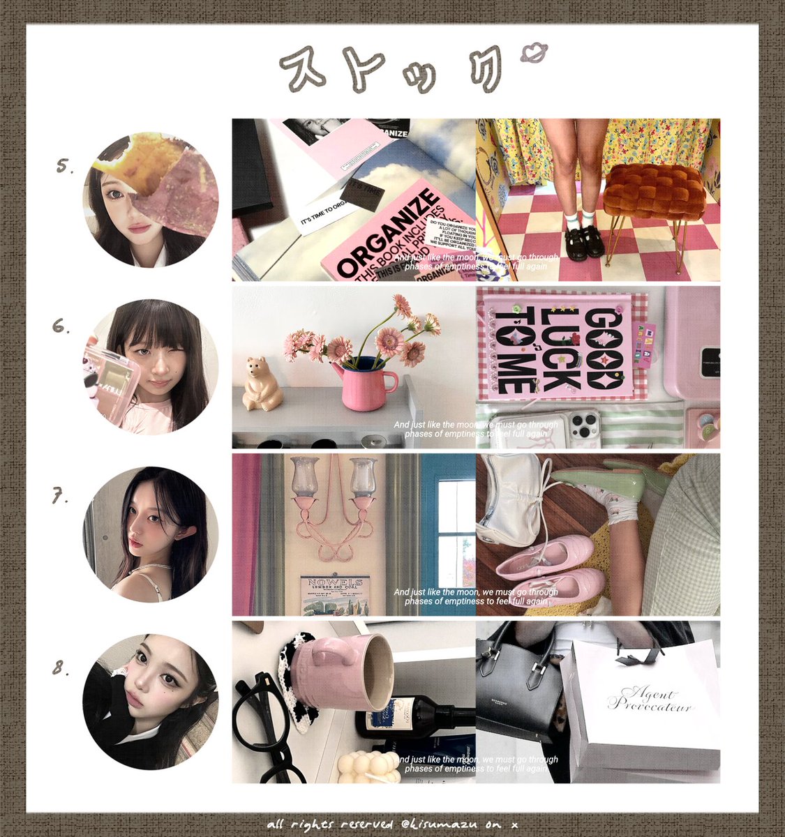 help repost ia, sankyu #zonauang

hai manteman! kiKi punya 12 layout ready stock girl group yang bisa kalian jemput sekarang juga melalui dm. checkie alt &amp; reply for more __< 🍮

🔖  6000 /each, free retext
ava png only  スナック ๑