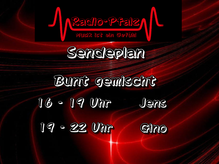 Der bunte Wochenteiler bei radio-pfalz.com . Musik fürs Gemüt und zum tanzen. Also einschalten und den Tag genießen, auch wenn das Wetter trübe ist.