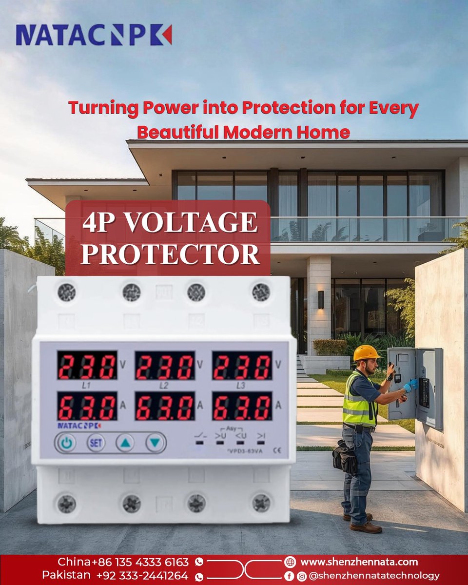 ShenzhenNata's tweet image. ⚡ 𝐊𝐞𝐞𝐩 𝐘𝐨𝐮𝐫 𝐇𝐨𝐦𝐞 𝐒𝐚𝐟𝐞 𝐟𝐫𝐨𝐦 𝐕𝐨𝐥𝐭𝐚𝐠𝐞 𝐂𝐡𝐚𝐧𝐠𝐞𝐬 

Keep your home and appliances safe with the 𝐍𝐀𝐓𝐀𝐂 𝐍𝐏𝐊 𝟒𝐏 𝐕𝐨𝐥𝐭𝐚𝐠𝐞 𝐏𝐫𝐨𝐭𝐞𝐜𝐭𝐨𝐫. 
🌐 Shenzhennata.com
.
.
#ShenzhenNataTechnology #ElectricalSafety #CircuitProtection