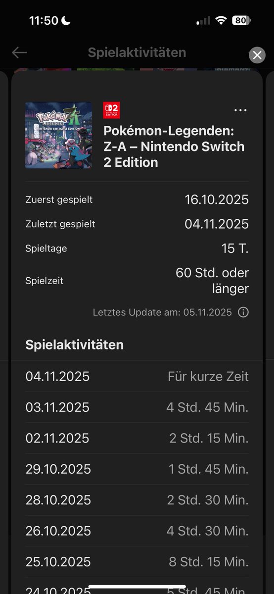 nico__vgc's tweet photo. Endlich gibts einen besseren Aktivitätslog für die #NintendoSwitch &amp; #NintendoSwitch2 – aber wieso muss das in eine externe App ausgelagert sein? // #Nintendo https://t.co/2FqWQxO18b