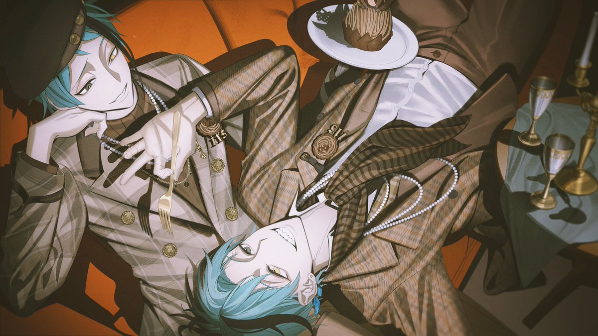 🐬🎂HAPPY BIRTHDAY🎂🦈
#リーチ兄弟誕生祭2025 
#フロイド・リーチ誕生祭2025 
#ジェイド・リーチ誕生祭2025