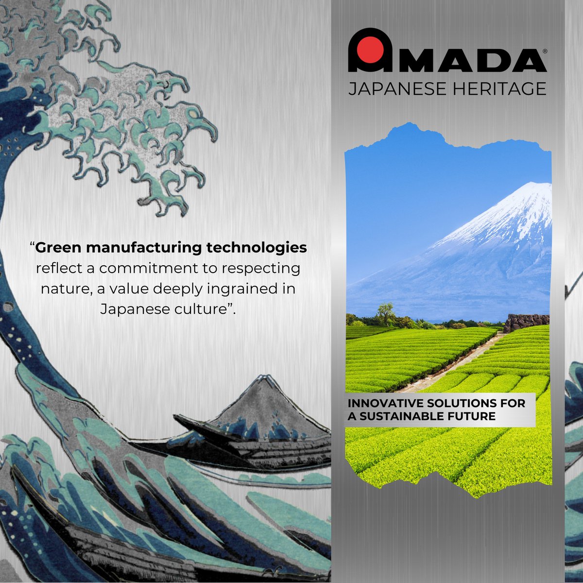 AMADA reflects Japan’s leadership in eco-friendly technology by prioritising sustainability in every aspect of its operations. From energy-efficient laser cutting to low-emission facilities like AGIC, AMADA reduces energy use, carbon emissions, and material waste without