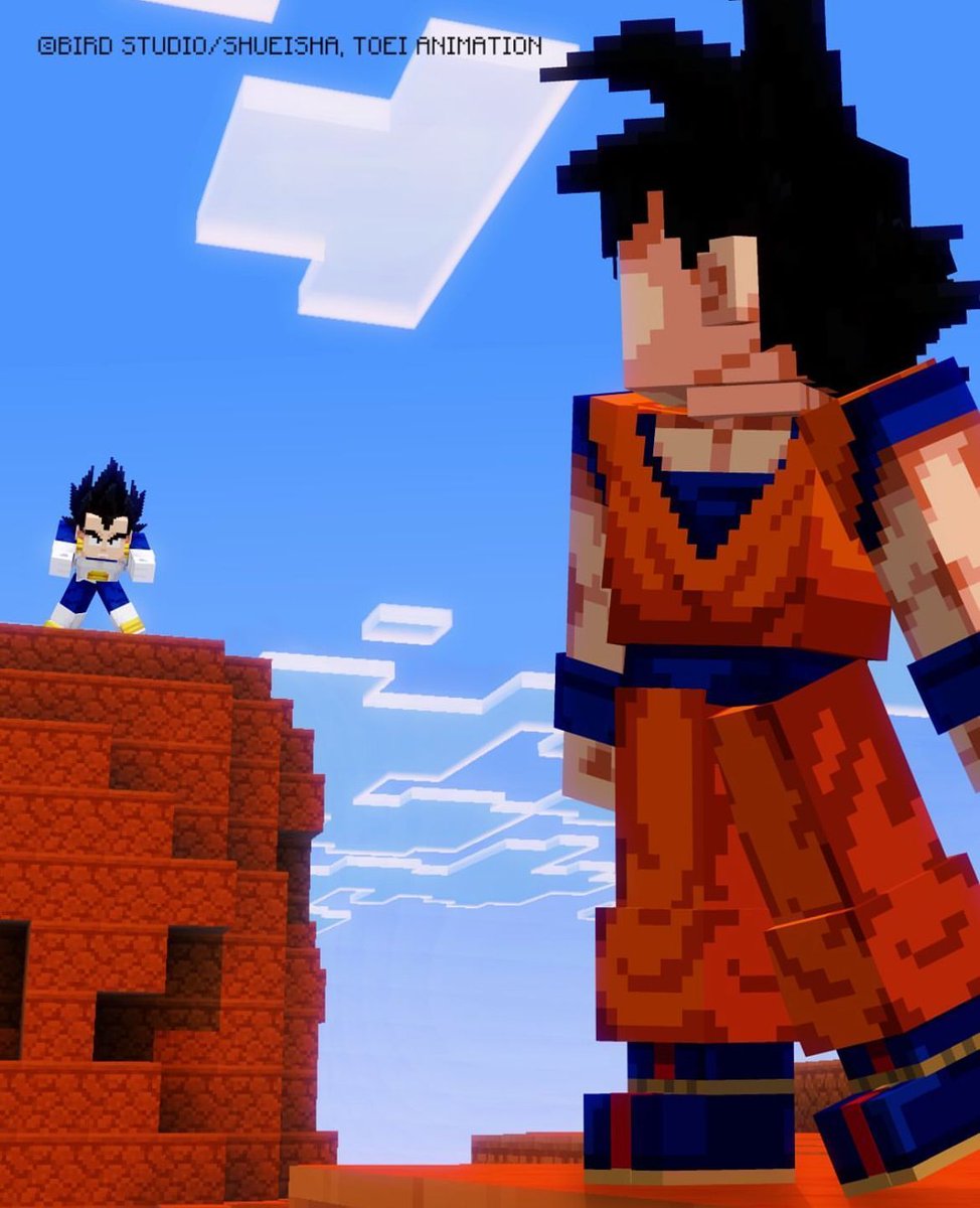 New Official Dragon Ball Z x Minecraft art