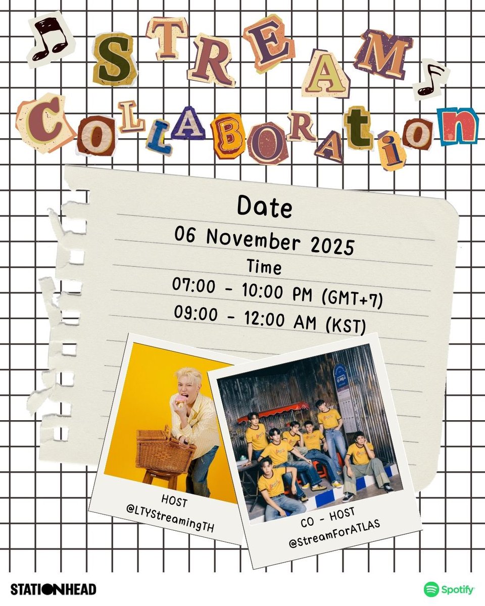StreamForATLAS's tweet image. [📻] Streaming Collaboration Party with #TAEYONG  x #ATLAS_TH on  @STATIONHEAD

Host : @LTYStreamingTH

Co-host : @StreamForATLAS
 
🗓️ : 06 Nov 2025

🇹🇭 : 07.00-10.00 PM(GMT+7)
🔗 stationhead.com/ltystreamingth

 #StreamForATLAS
#tyongfstreamingparty #ทยงพือสตรีม