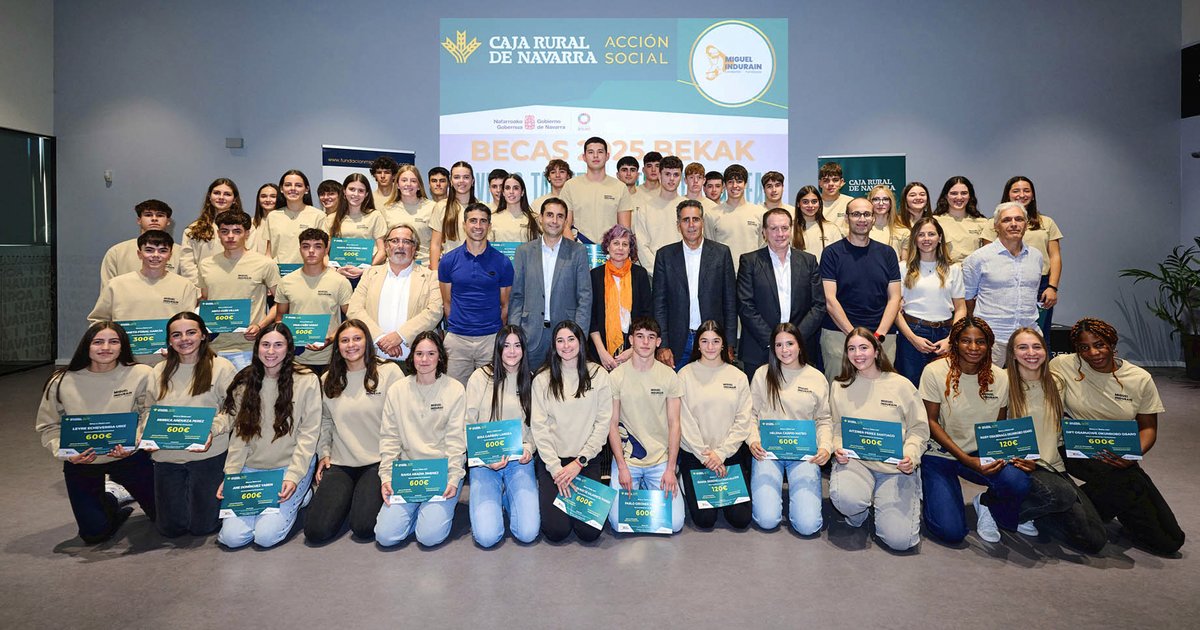 Seis alumnas del colegio han recibido la beca “Jóvenes Talentos”, impulsada por la <a href="/FundMIndurain/">Fundación Miguel Induráin Fundazioa</a>, con la colaboración de Caja Rural de Navarra.