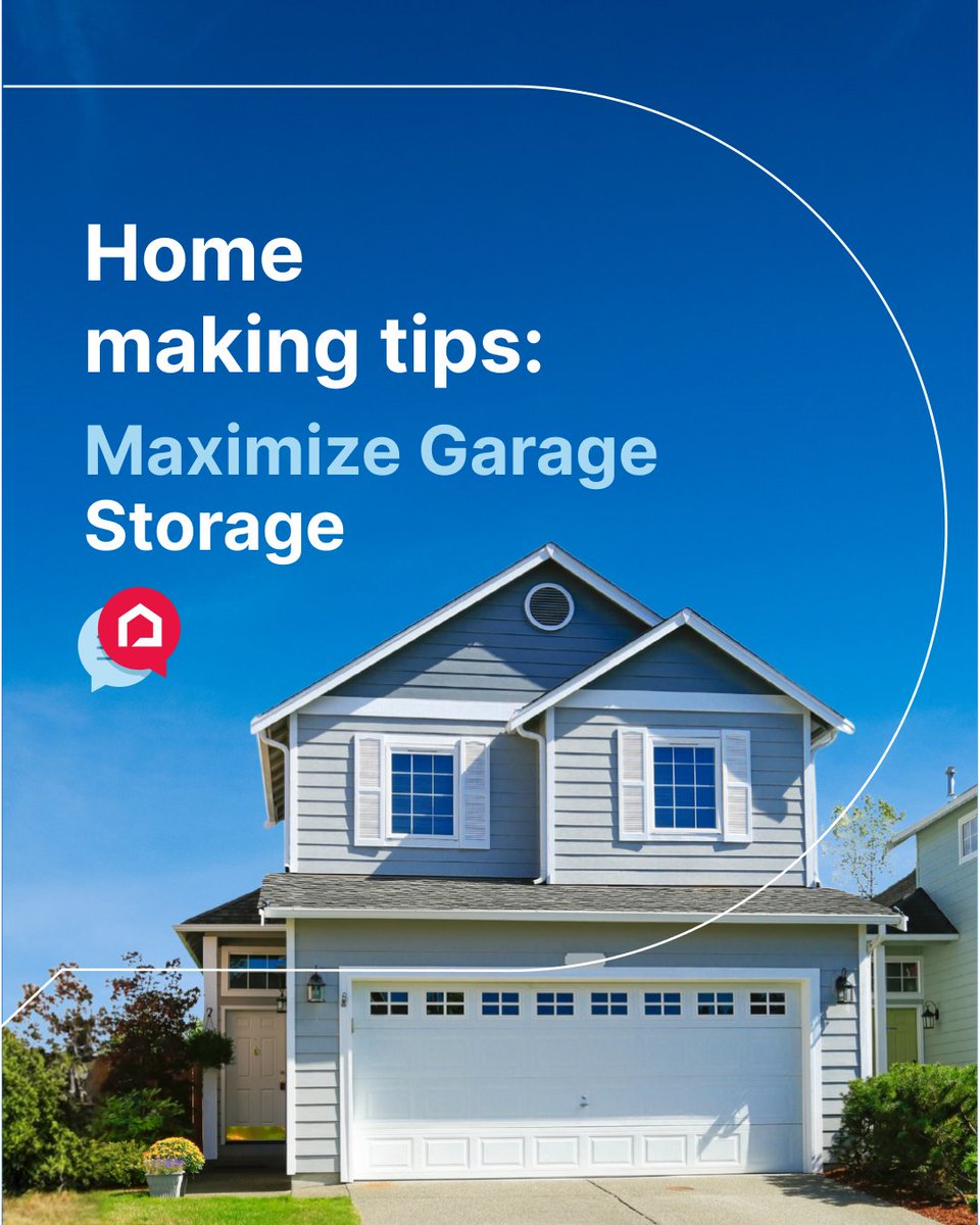 propertysa's tweet photo. Maximize your garage! Use wall racks, shelves, a workbench, overhead storage, and even a laundry nook. 

Smart ideas here: https://t.co/Iz1GhJ0obc 

#PrivateProperty #WeHaveASpaceForYou #HomeMakingTips #GarageStorage #DIYHome https://t.co/5RUiqgehFC