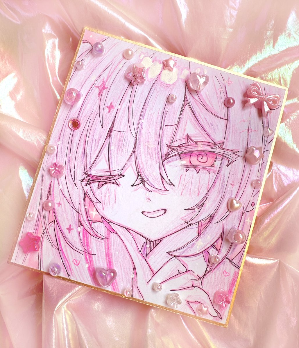 また色紙描いてる🎀