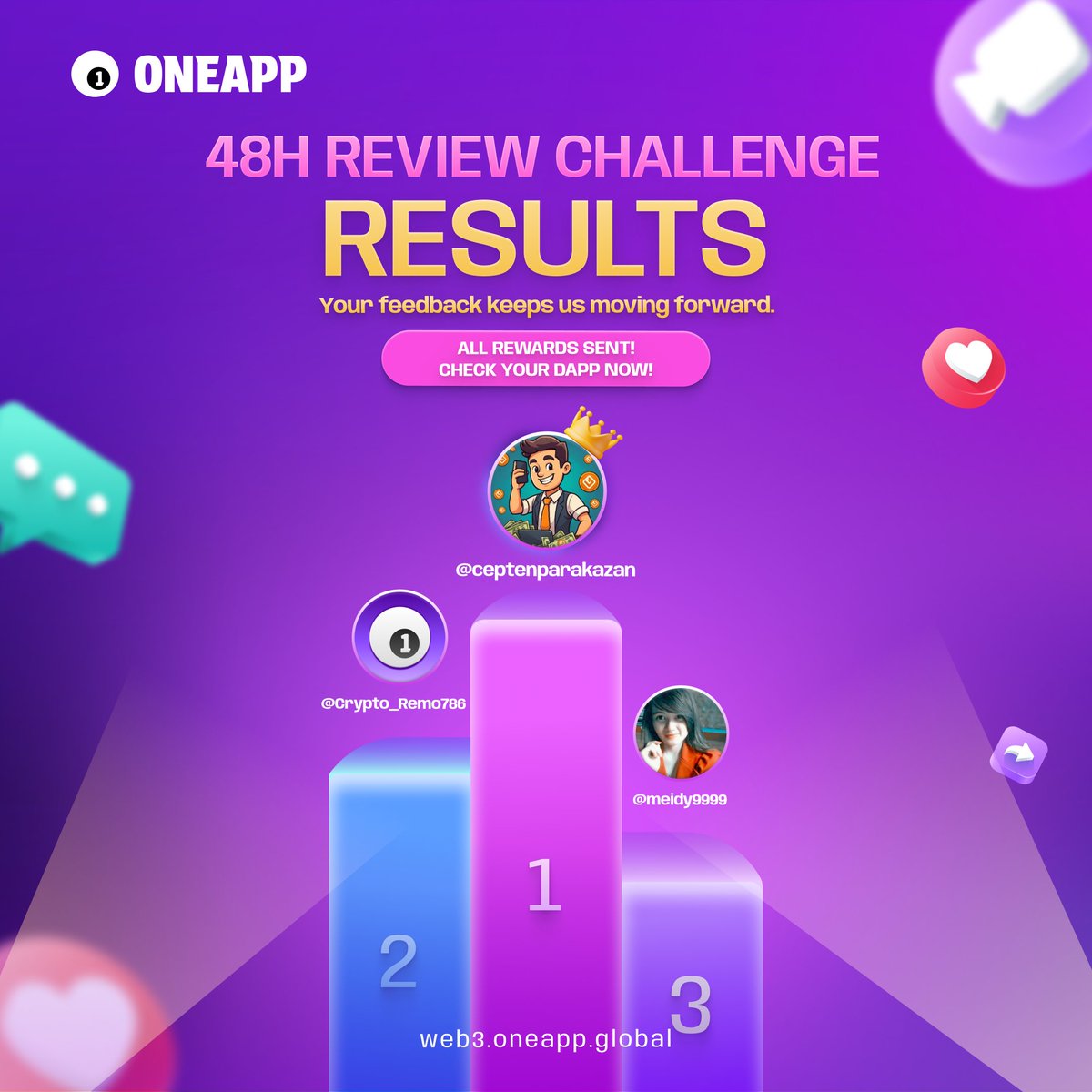 OneApp tweet media