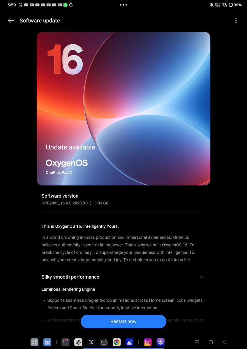 thebmcboy's tweet photo. Oxygen OS 16 for OnePlus Pad 2 😻.
#OxygenOS16 #OneplusPad2 https://t.co/hqO22lWORF