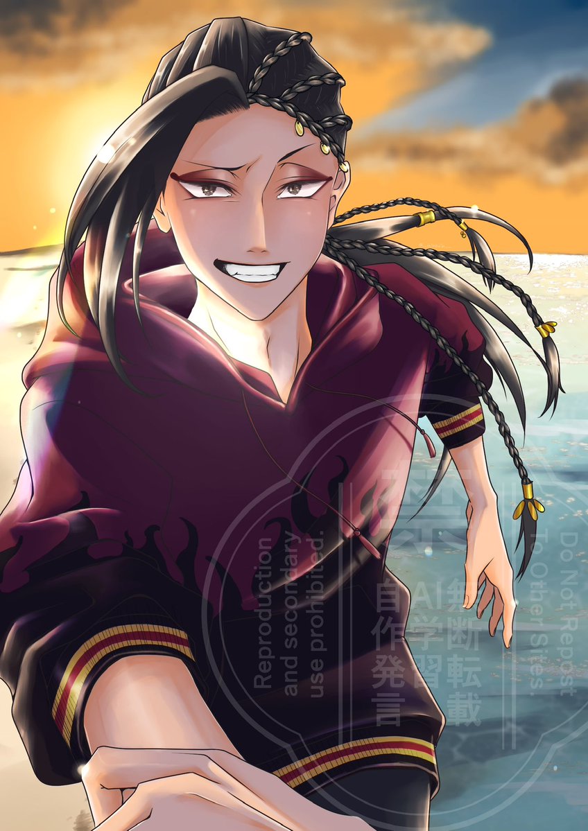 __minarin__'s tweet image. 7章を経て　🦦.🐍
#twstファンアート #ツイステファンアート