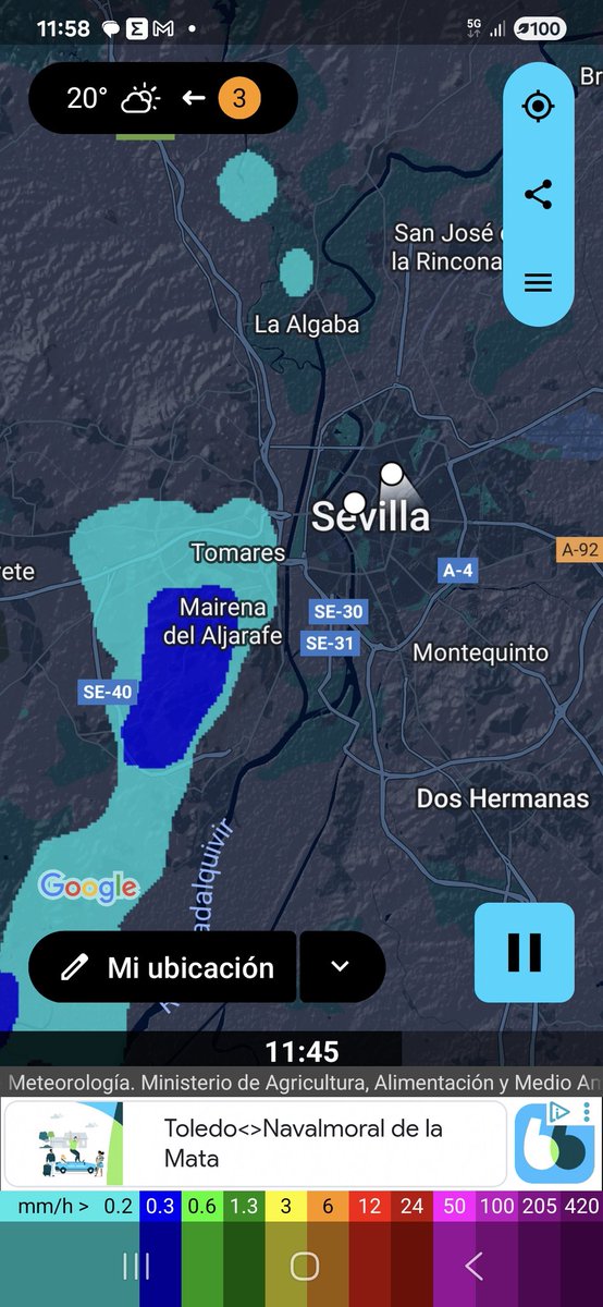 A recoger la ropa, que ya viene #SevillaHoy