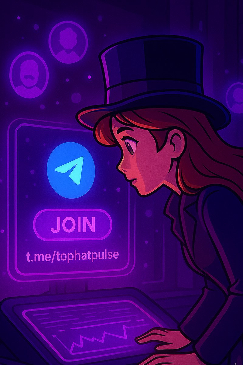 $TOPHAT TG’s where the signals drop first. 

Alpha, energy, and chaos. 
Join in: t.me/tophatpulse

$TOPHAT Only on Pulsechain                                                
0xc2472877F596D5052883B93777325dD7F7d11c96