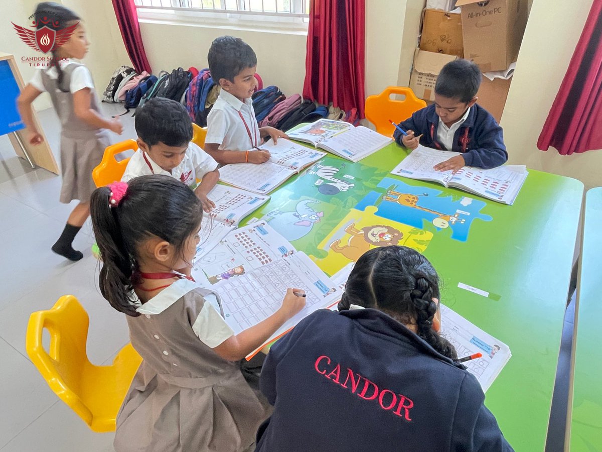 CandorPublic's tweet image. Our little learners practiced number writing with great focus and excitement, building early math skills one number at a time! 
#CandorSchoolTirupati #NumberWriting #EarlyMathSkills #LearningIsFun #CandorPrePrimary #LittleLearners #JoyfulLearning