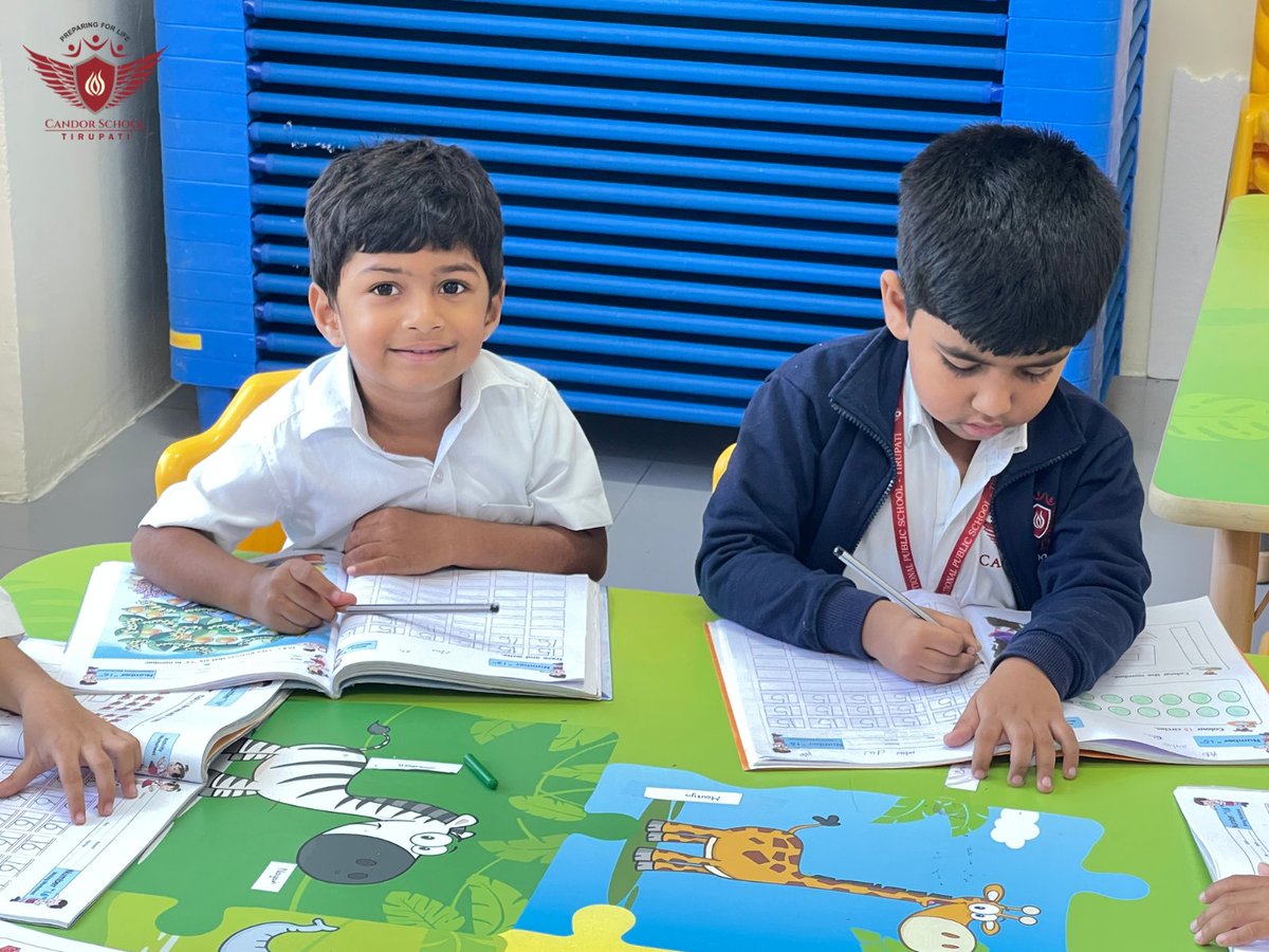 CandorPublic's tweet image. Our little learners practiced number writing with great focus and excitement, building early math skills one number at a time! 
#CandorSchoolTirupati #NumberWriting #EarlyMathSkills #LearningIsFun #CandorPrePrimary #LittleLearners #JoyfulLearning