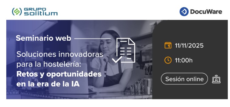 Control_Group_'s tweet image. La hostelería vive una revolución digital 🍽️💻
Descubre cómo la IA de DocuWare puede optimizar tu gestión documental y aumentar tu rentabilidad.

📅 ¡Regístrate gratis al webinar!
👉 ow.ly/oIvL50XmWIM

#Hostelería #IA #DocuWare #Digitalización #Webinar
