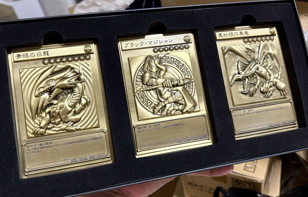 パッケージに遊戯王って書いてあってめっちゃ重かったから中見せてもらったらこれ
即買った