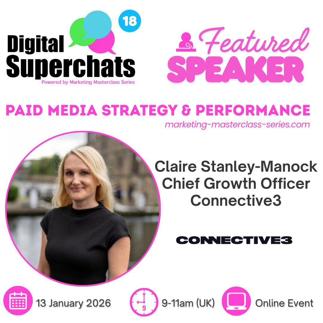 It's great to welcome back another high profile speaker; Good to have you on board <a href="/cstanleymanock/">Claire Stanley-Manock</a> <a href="/Connective_3/">connective3</a>🎉Register to e-attend the online event: tinyurl.com/msdv99m2