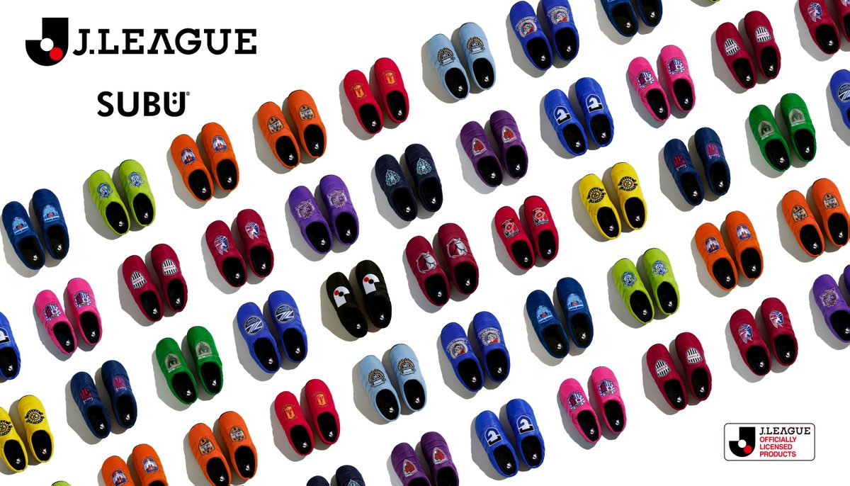 SUBU_tokyo's tweet image. 【J.LEAGUE × SUBU】J1全20クラブとJリーグのロゴを落とし込んだ、ファン・サポーター必見のデザイン。

 “試合の日も、日常でも履ける一足”をテーマに、スタジアムでも自宅観戦でも楽しめる冬のライフスタイルアイテムとして開発されました。

2025年11月7日(金)発売。
#Jリーグ #SUBU