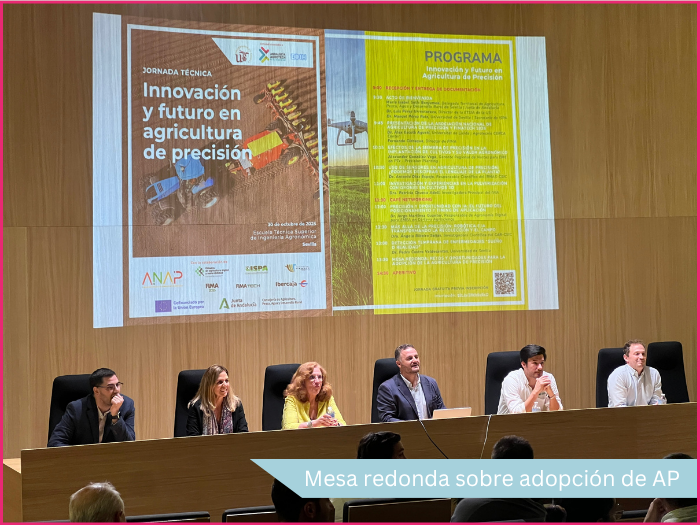 SmartBioLab's tweet image. ✨Éxito de la jornada “Innovación y Futuro en Agricultura de Precisión”!

Una cita que reunió a investigadores, empresas y técnicos para compartir avances en #sensores, #drones, #robótica e #IA aplicada al campo🛰️🤖💡

➕Más detalles en el link👉🔗bit.ly/3Lp3AUK