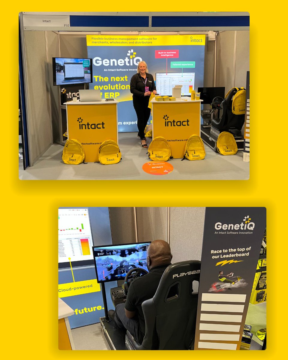 IntactSoftware's tweet image. We&apos;re at the NBG Conference in Glasgow! 💛

Stop by our racing simulator at Stand P10 for your chance to win a £100 Amazon voucher!

🏁 Comment on this post to get TWO goes on the simulator (instead of one)
🏆 Fastest lap time wins the voucher!